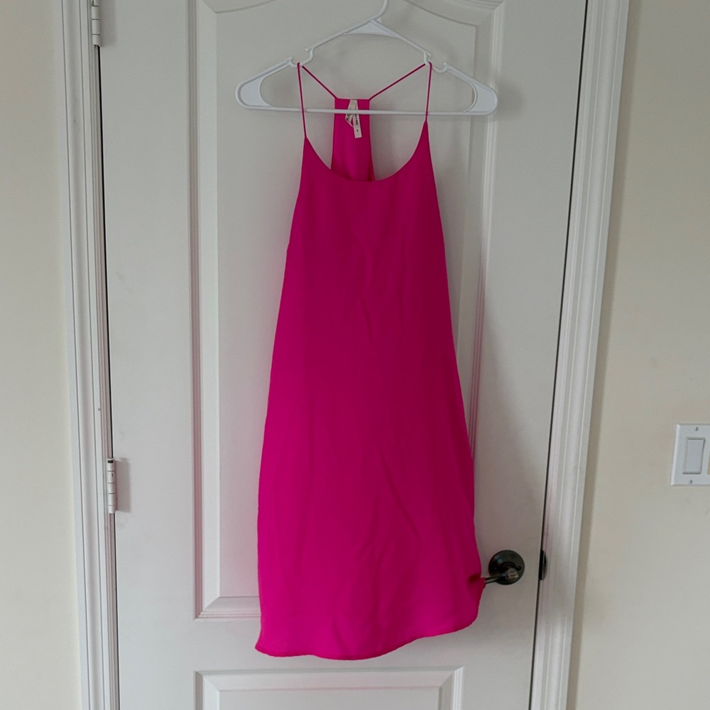 Truth Bright Pink Strappy Dress